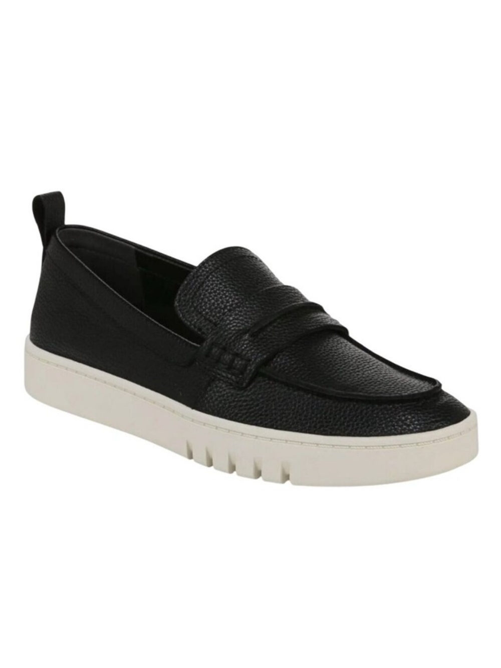 Vionic Chantel Black Leather Penny Loafer Sneaker Casual Slip-On Shoes Size 7